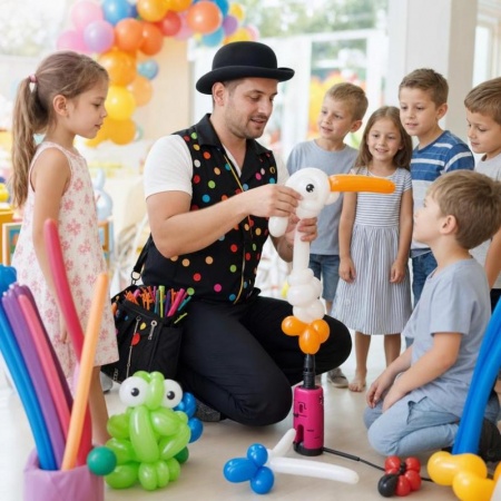 La sculpture de ballons anime les f&ecirc;tes d'enfants pr&egrave;s de Bischwiller